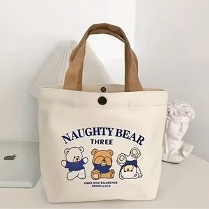 Cream Tote Bag